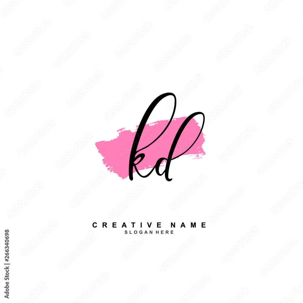 K D KD Initial logo template vector. Letter logo concept K D KD Initial logo template vector. Letter logo concept