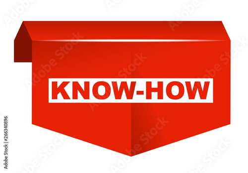 red vector banner know how