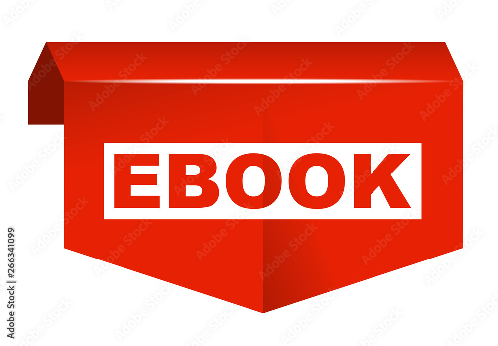 red vector banner ebook red vector banner ebook