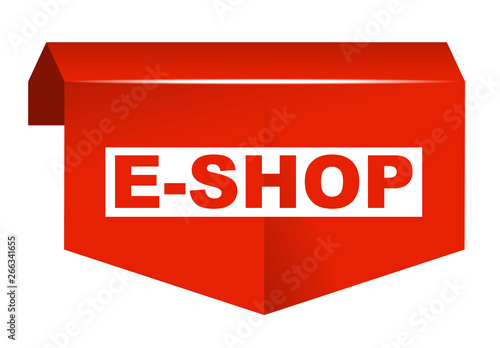 red vector banner eshop