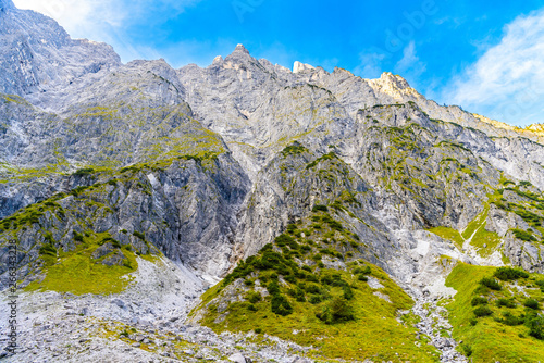 Mountains valley near Koenigssee, Konigsee, Berchtesgaden National Park, Bavaria, Germany.