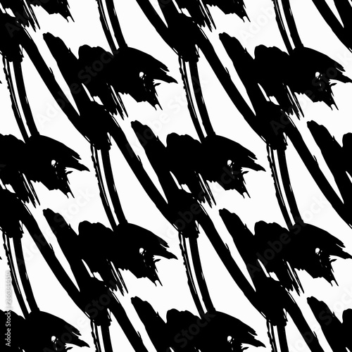 Black-white abstract pattern qualitative illustration for your design