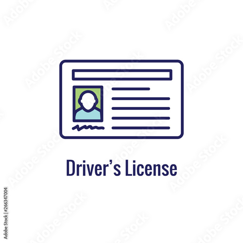 Drivers Test and License Icon Set and - Web Header Banner