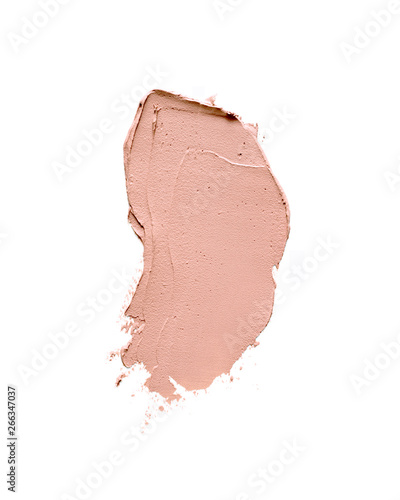 Paint smudge isolated on white background 