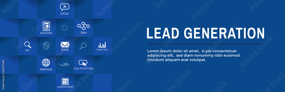 Lead Generation Web Header Banner - Attract leads for target audience to increase revenue growth & sales Lead Generation Web Header Banner - Attract leads for target audience to increase revenue growth & sales