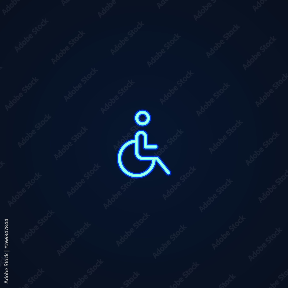 Accessible | Neon Style Icon Accessible | Neon Style Icon