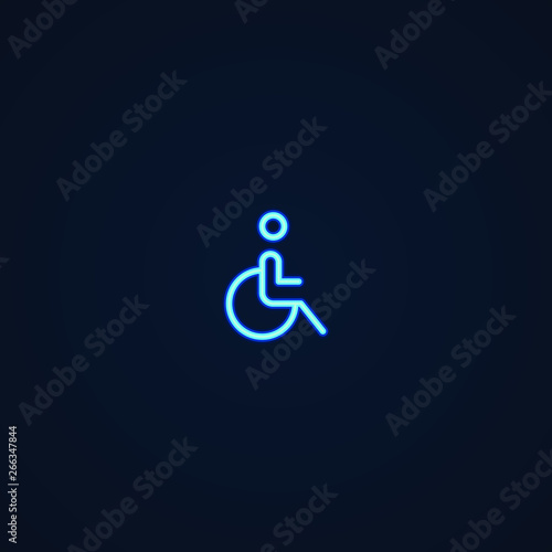 Accessible | Neon Style Icon