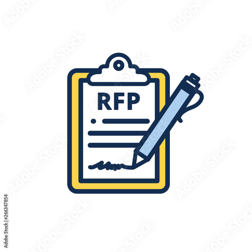 RFP Icon - request for proposal concept or idea