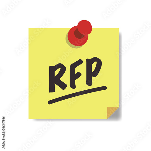 RFP Icon - request for proposal concept or idea