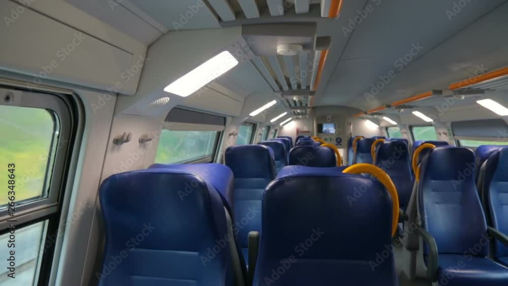 Inside of moving train Inside of moving train