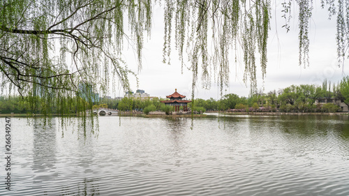 Green park in Hohhot, Inner Mongolia, China