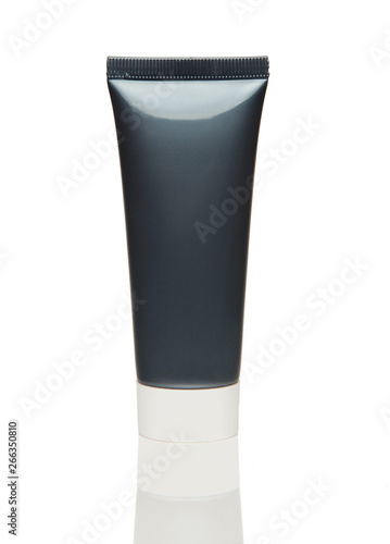 —osmetics Cleansing gel 40ml. For normal skin toning for men. Isolated on white background. photo