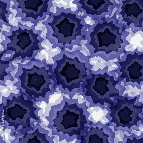 Tie dye vector seamless hand drawn pattern
