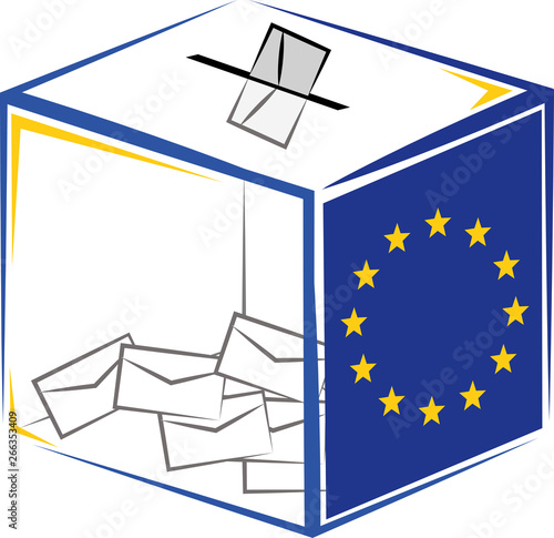 urne pour vote élection européenne