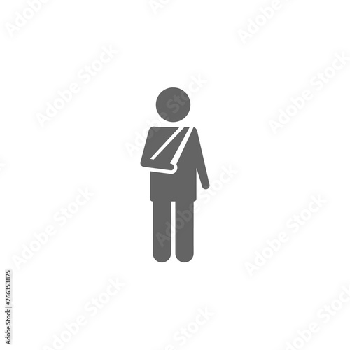 Insurance, cast, cover, outpatient, polyclinic icon. Element of insurance icon. Premium quality graphic design icon. Signs and symbols collection icon for websites, web design