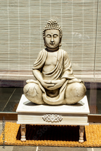 Buddha decoration statue in a terrace