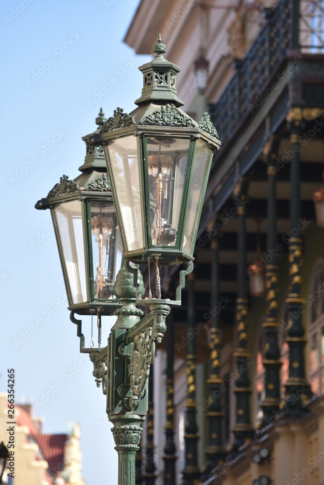 street lantern in prague