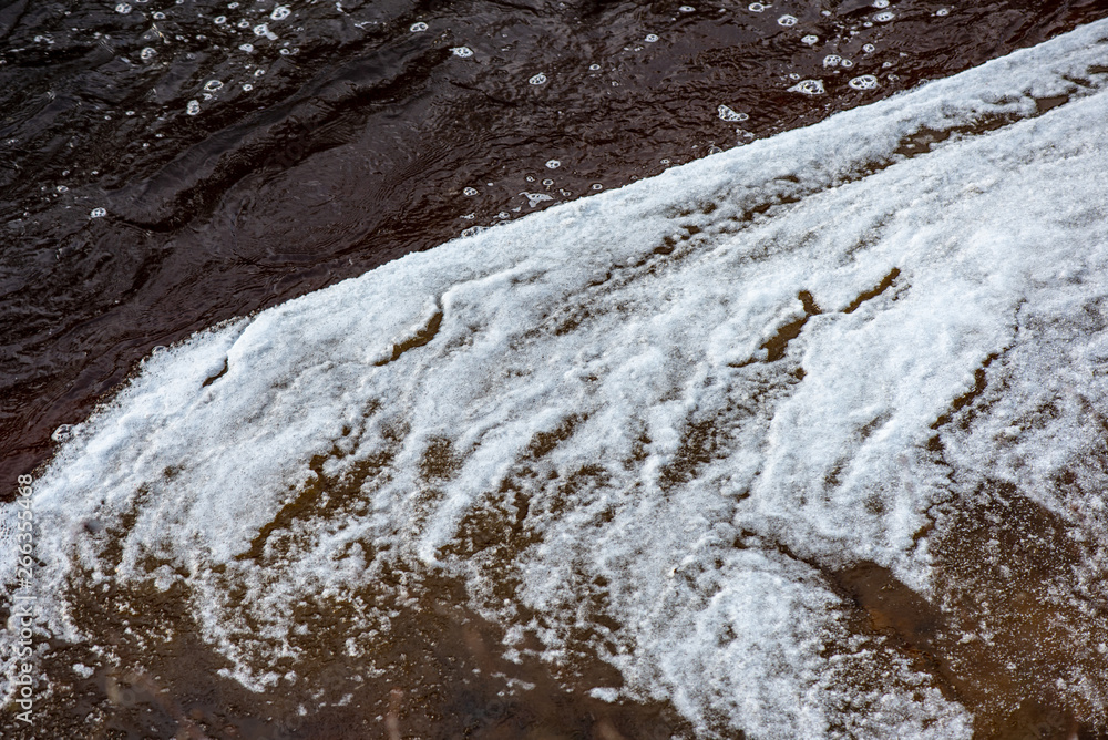 frozen ground texture in winter countryside frozen ground texture in winter countryside