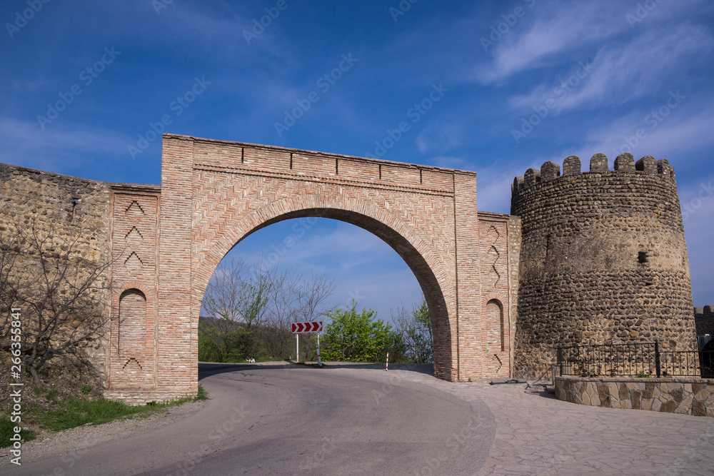 city gate to sighnaghi in georgia