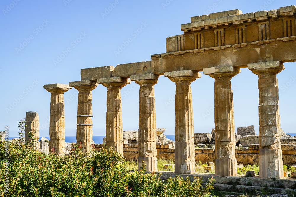 Römischer Tempel Akropolis Selinunt Sizilien