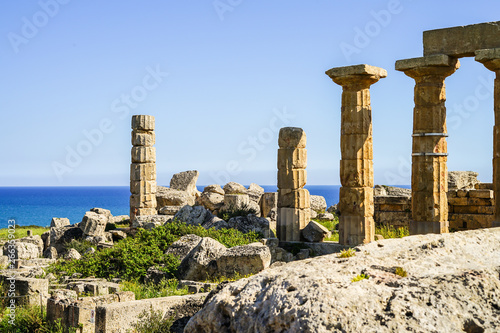 Römischer Tempel Säulen Selinunt Sizilien