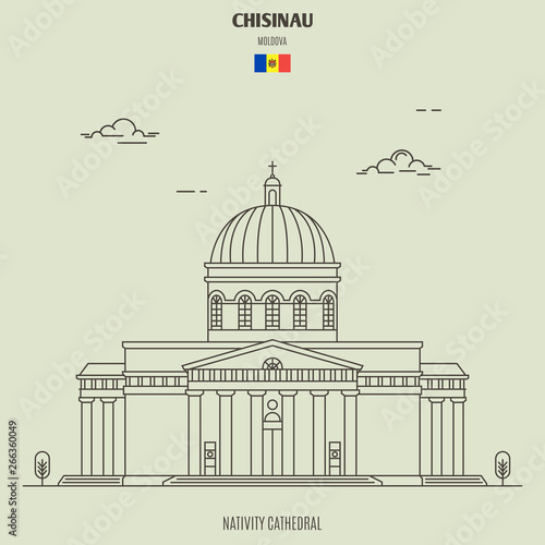 Wallpaper Mural Nativity Cathedral in Chisinau, Moldova. Landmark icon Torontodigital.ca