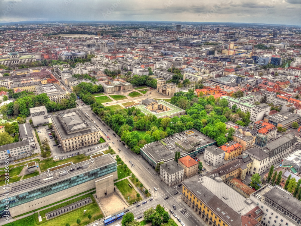 Königsplatz München Luftbild HDR Königsplatz München Luftbild HDR
