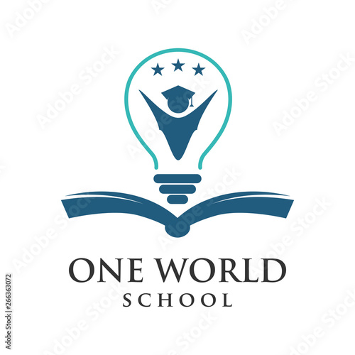 one word school logo