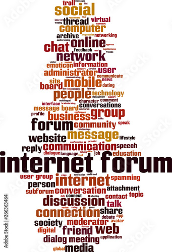 Internet forum word cloud