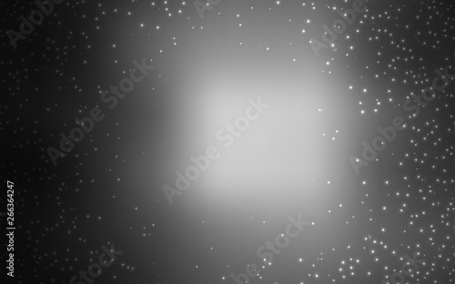 Light Gray vector background with astronomical stars.
