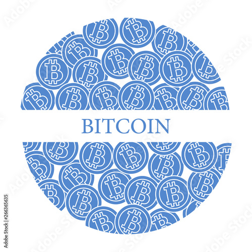 Bitcoins. Digital currency. Blockchain technology.