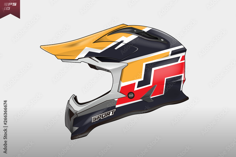 Helmet wrap motorcycle design vector . Eps 10 Helmet wrap motorcycle design vector . Eps 10