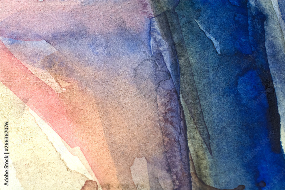 Fototapeta premium abstract hand drawn watercolor background, raster illustration