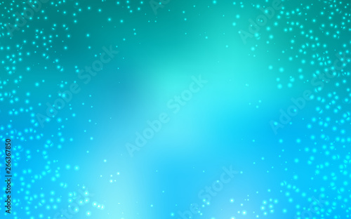 Light BLUE vector background with astronomical stars.