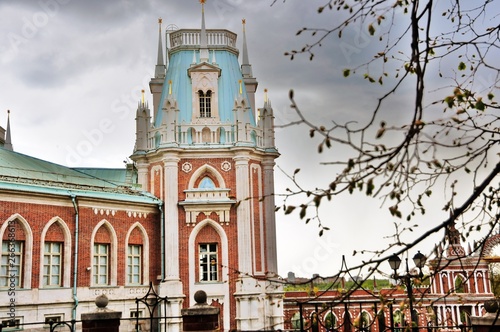 Architecture of Tsaritsyno park in Moscow. Color photo. Grand Palace © Ekaterina Bykova