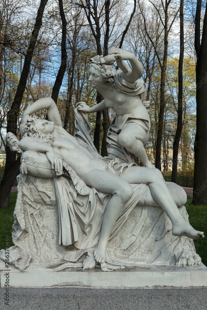 Fototapeta premium Sculptural composition of the Summer Garden 