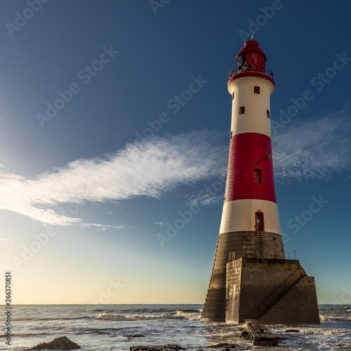 BEACHY HEAD LIGHTHOUSE AT SUNRISE