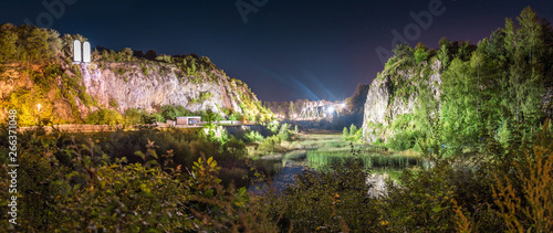 Kielce, Kadzielnia, night Panorama