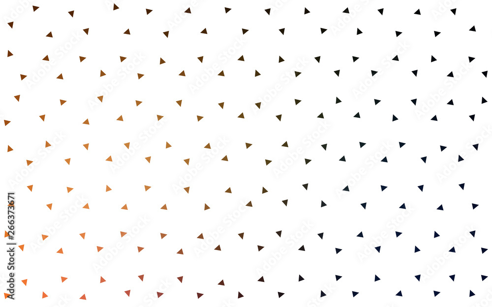 Dark Orange vector  triangle mosaic template.