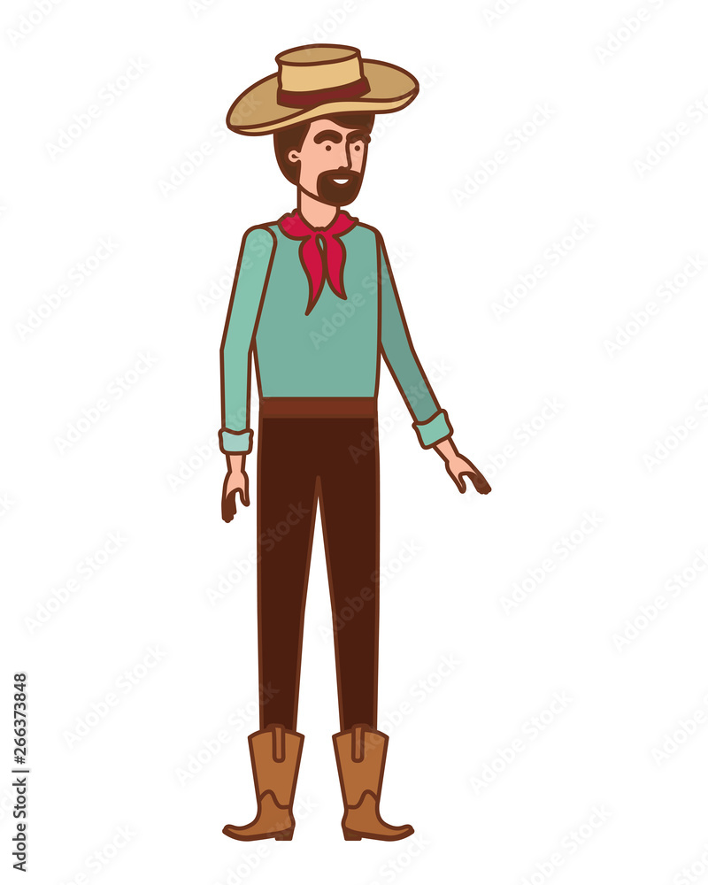 man farmer with straw hat man farmer with straw hat