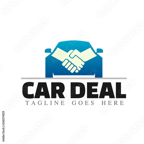 Car deal vector logo template
