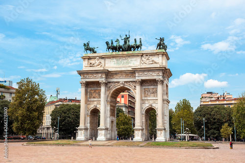 Wallpaper Mural Arch of Peace, or Arco della Pace, city gate in the centre of the Old Town of Milan Torontodigital.ca