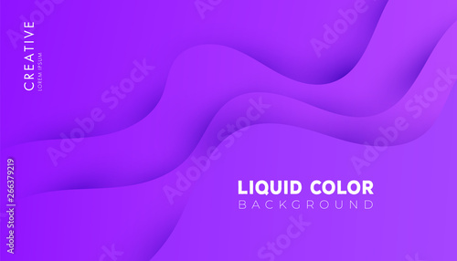 Plastic liquid gradient waves sale banner template