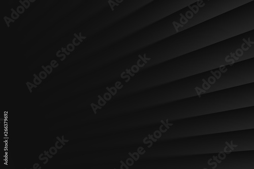 3D Black Clear Blank Subtle Pure Geometrical Abstract Background In Ultra High Definition Quality. Dynamic Growth Up Perspective. Conceptual Technology Illustration. Minimalist Wallpaper