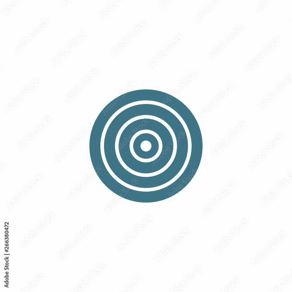 Thin out line flat target icon. Geometric flat shape element. Abstract EPS 10 illustration. Concept vector sign. Thin out line flat target icon. Geometric flat shape element. Abstract EPS 10 illustration. Concept vector sign.