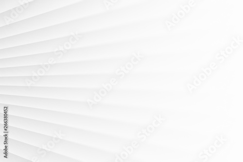 White Abstract Clear Blank Subtle Geometrical Background In Ultra High Definition Quality. Light Colorless Empty Skew Wall. 3D Conceptual Technological Illustration. Minimalist Wallpaper