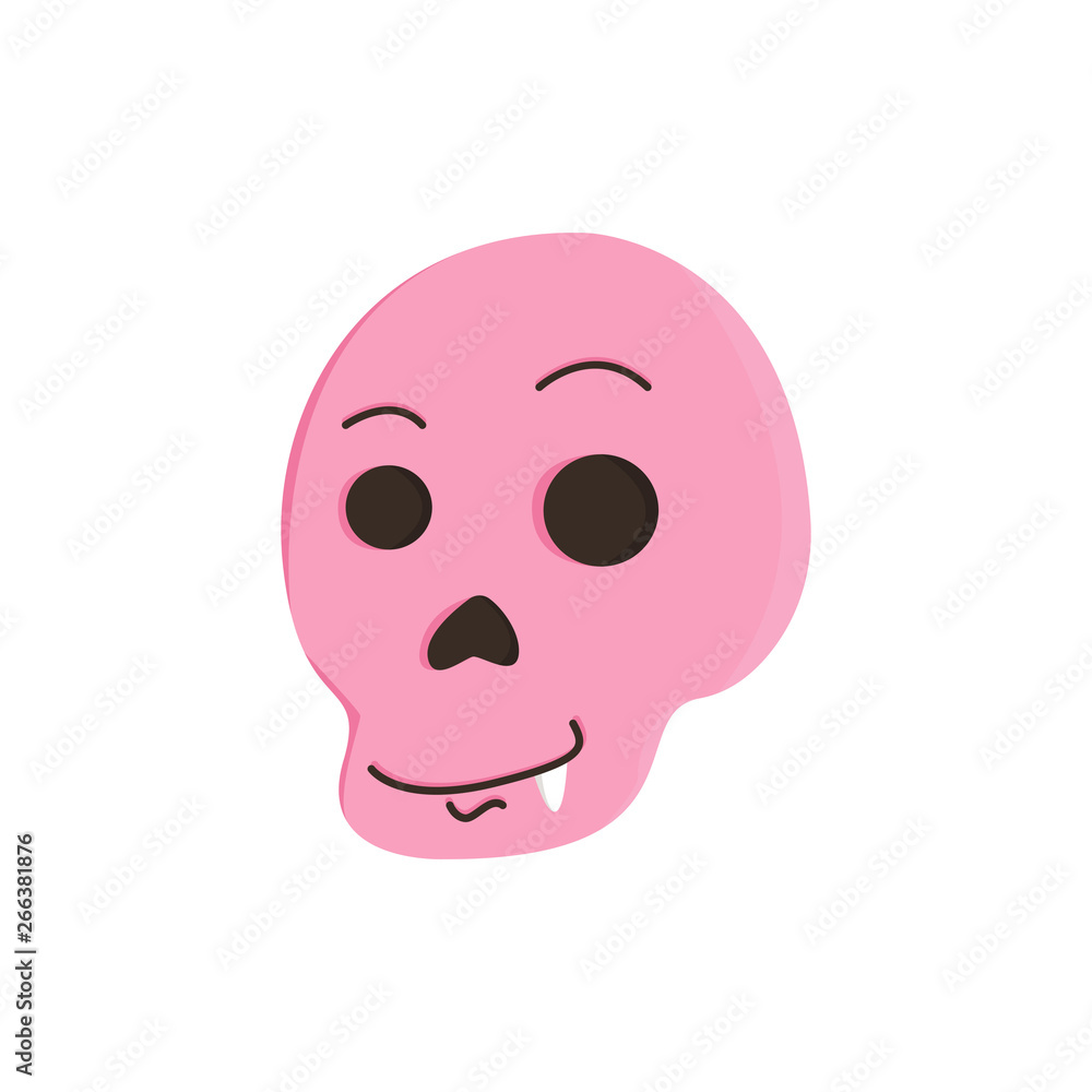 Fototapeta premium Skull emoticon with expressions