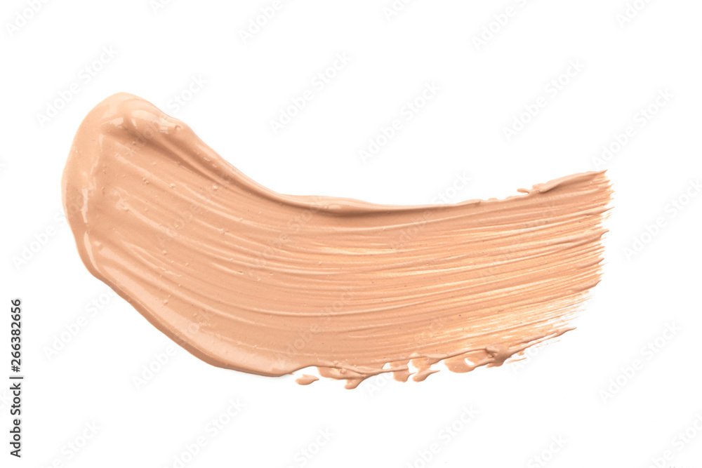 Liquid Foundation Smudge On White Background. Liquid Foundation Smudge On White Background.