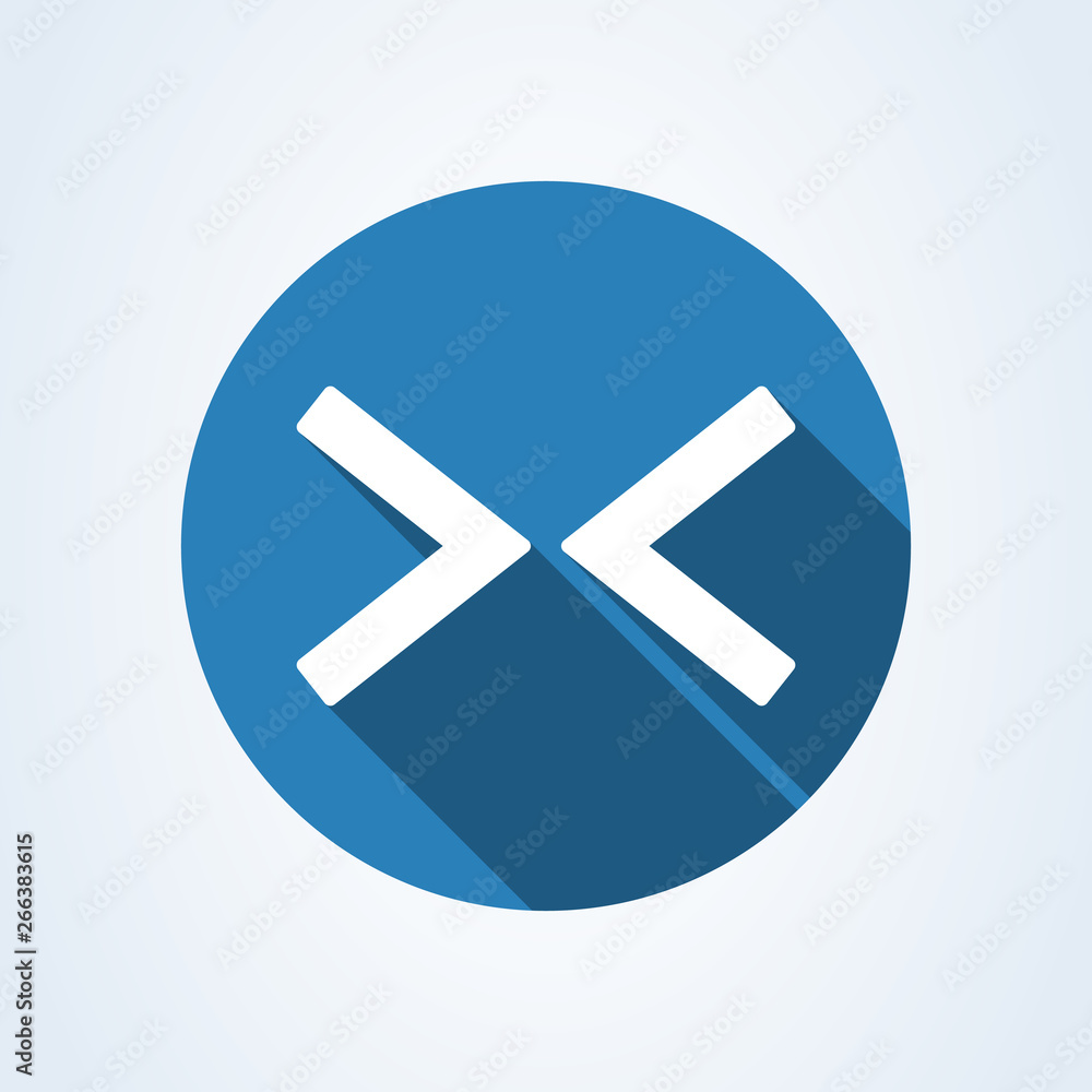 Obraz premium Web Arrow Right Left Flat Icon On White Background