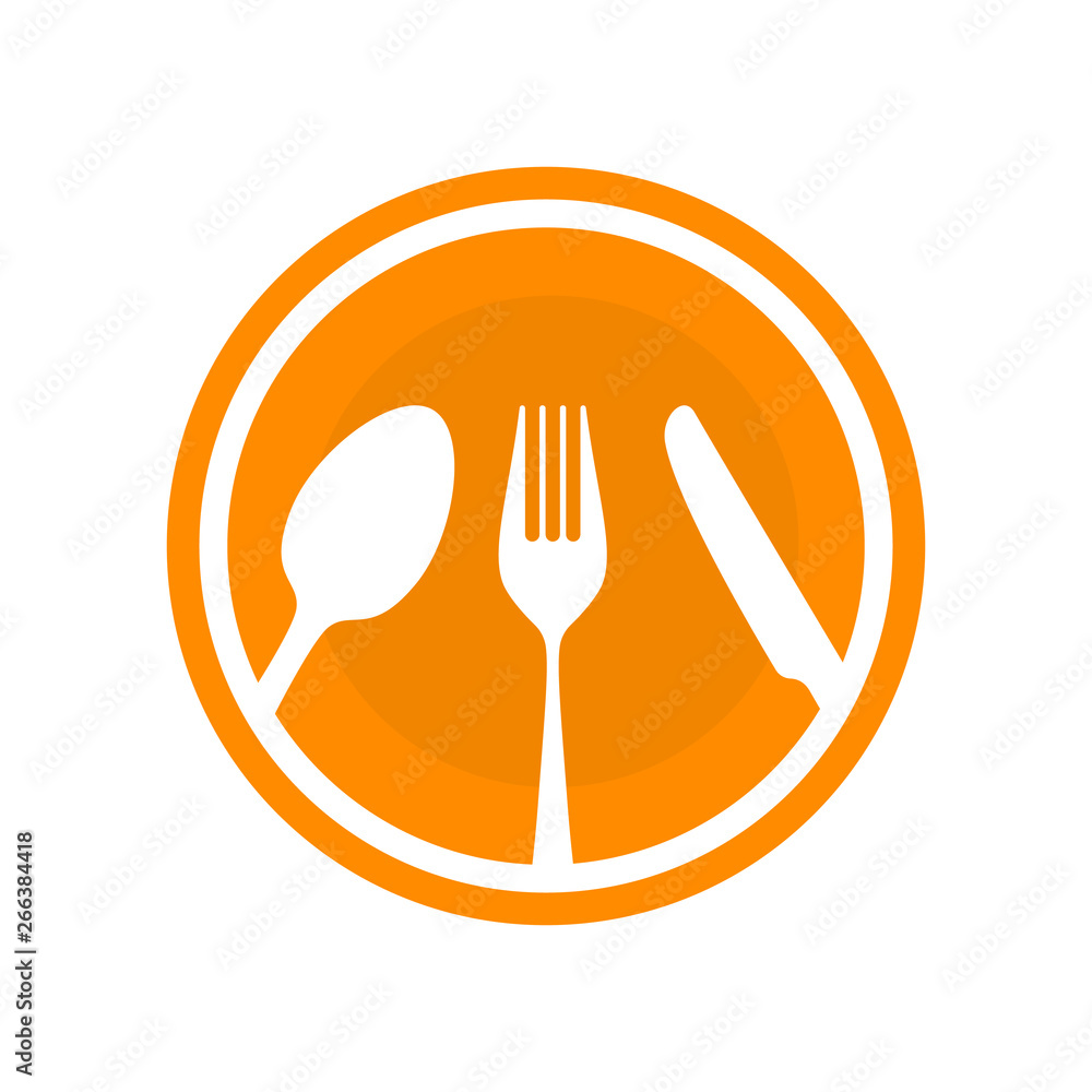 Spoon fork and knife besteck. flat style Vector illustration Spoon fork and knife besteck. flat style Vector illustration